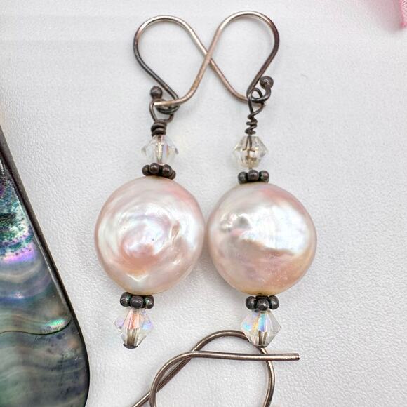 Shell Pearl MOP Mother Of Pearl Earring Lot Mermaidcore Sirencore Beachy Vaca - Picture 4 of 12